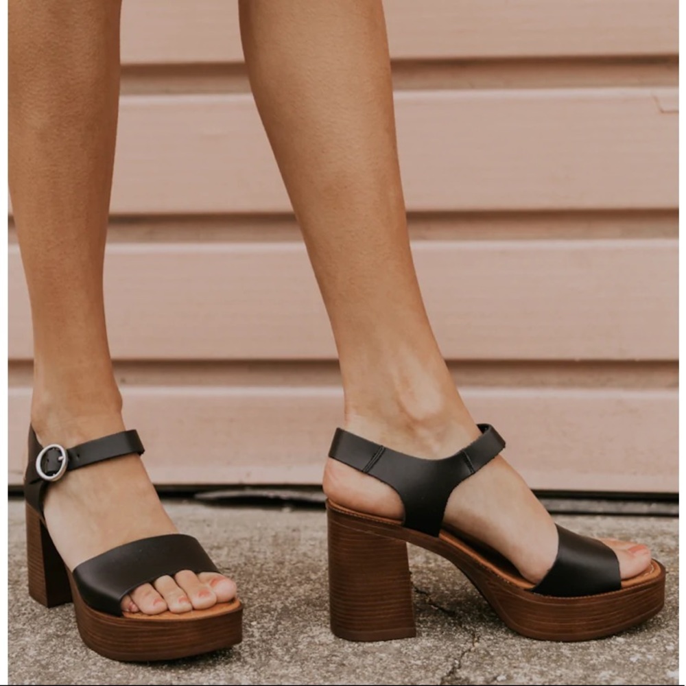 Roolee Uma Leather Platform Sandals